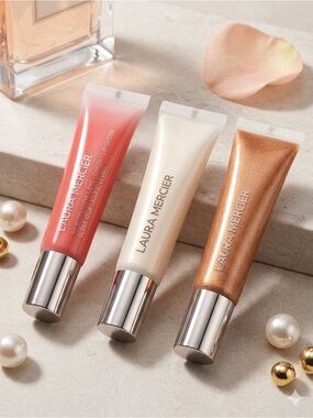 Laura Mercier Glacé Touch Eye Cheek Lip Gloss Trio Full Size